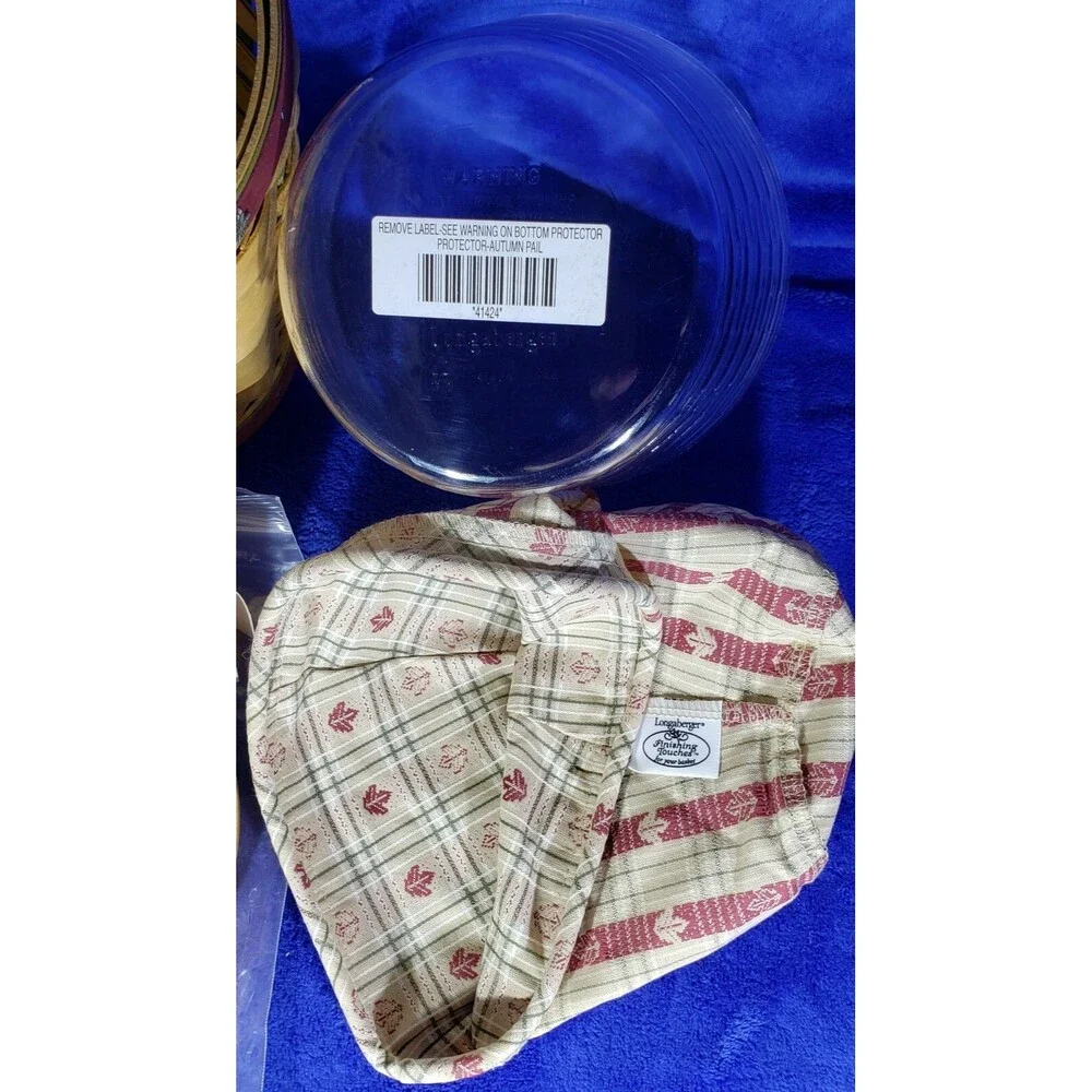 Longaberger 2003 Heritage Days Basket COMBO ~Metalware Acorn Candle~  #10601